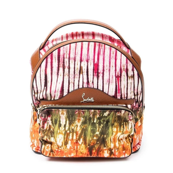 Christian LouboutinBackloubi Backpack Printed Canvas Small NEW